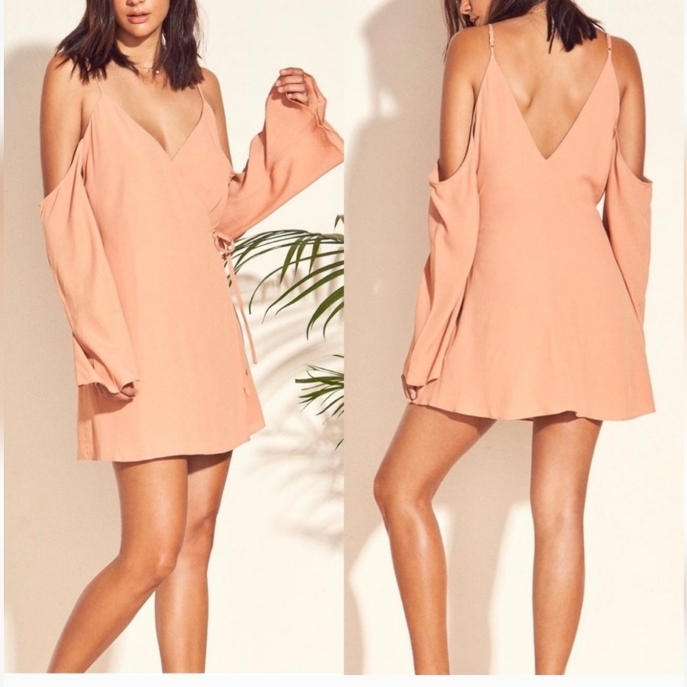 Revolve × Lovers + Friends Love Letter Dress in Tan